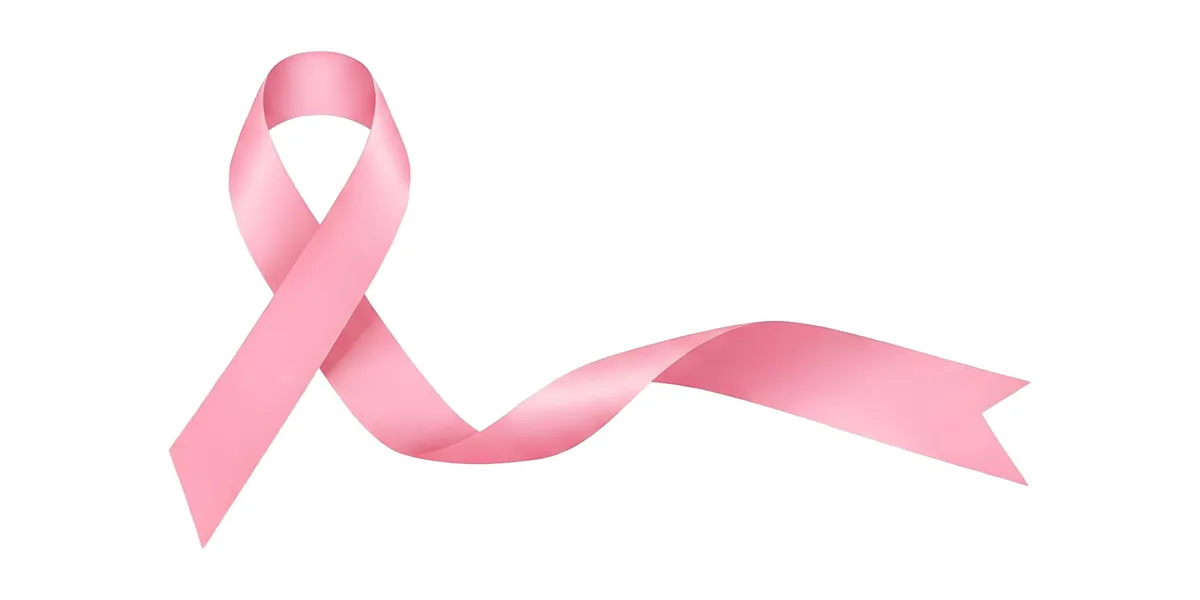 Laço rosa, símbolo do Outubro Rosa e da conscientização sobre o câncer de mama
